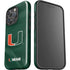 University of Miami Green Jersey iPhone 16 Pro Impact Case